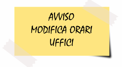 ORARI SPORTELLO E SERVIZI ONLINE – AGOSTO 2026